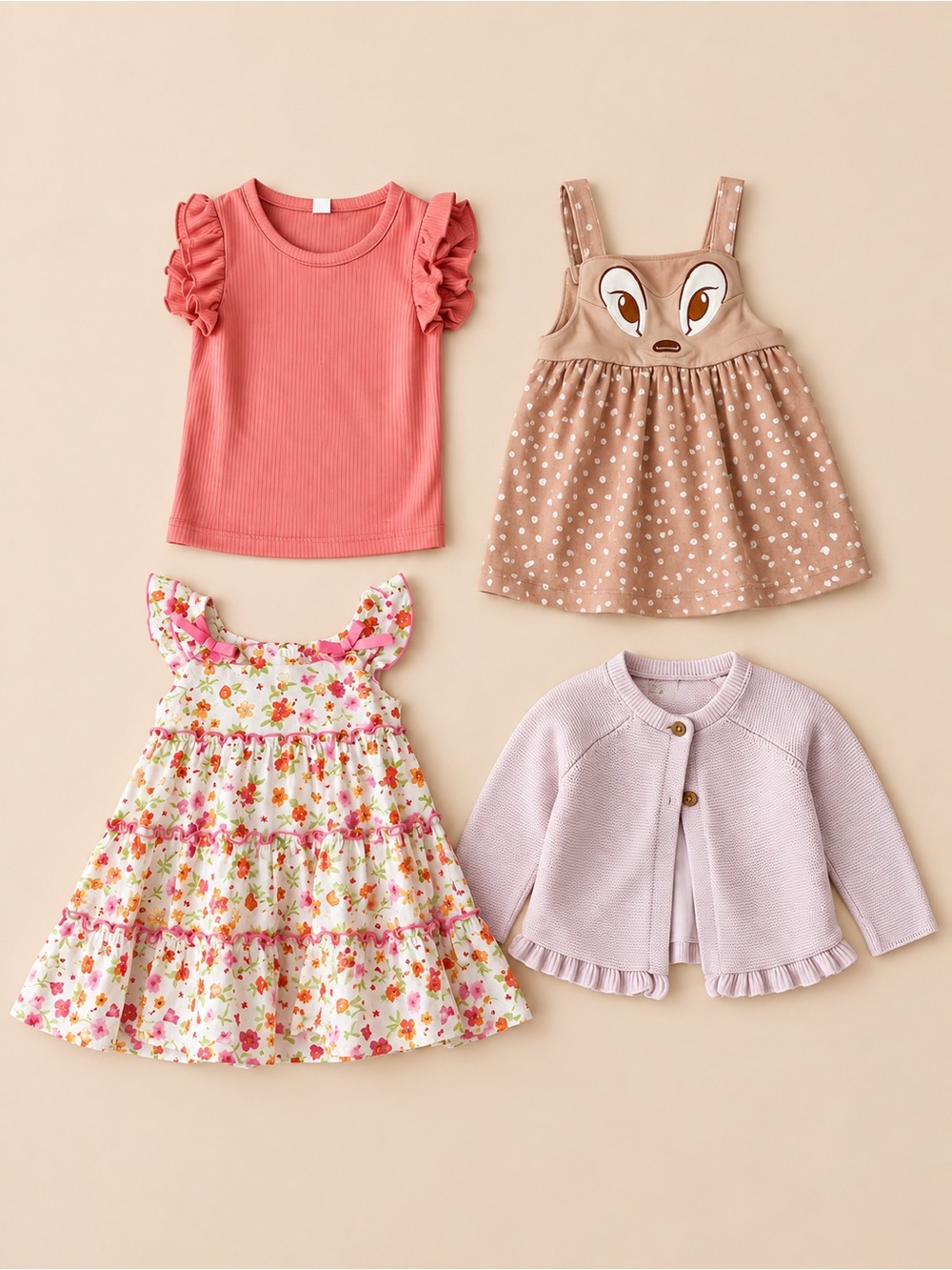 Adorable 9–12 Month Girls’ Clothing Bundle – 4 Pieces!